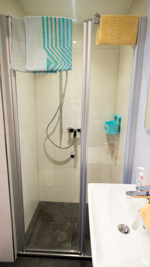 Badezimmer mit Dusche und WC Badezimmer